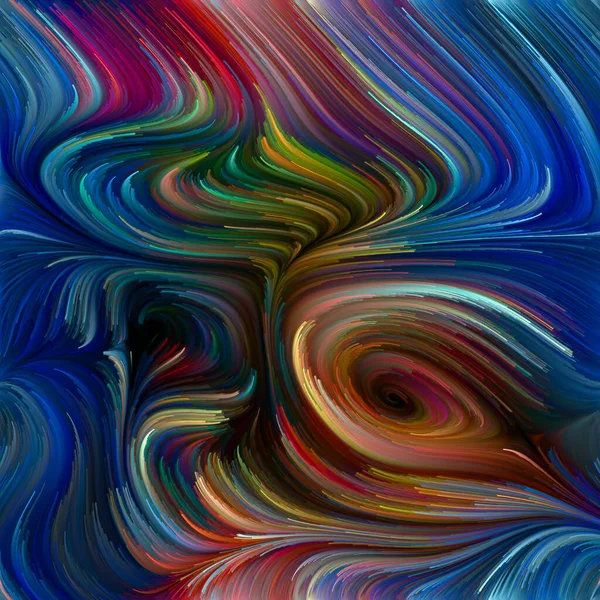 Serial Color Swirl Desain Abstrak Yang Terbuat Dari Warna Warni — Stok Foto