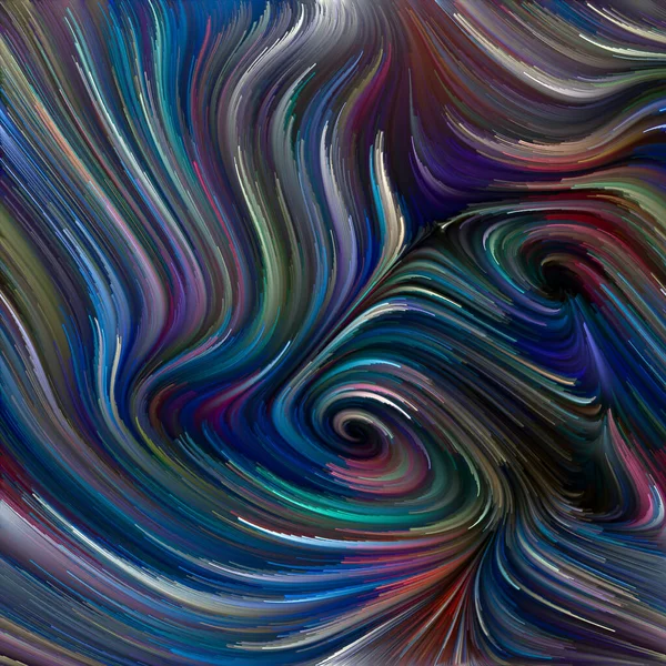 彩色漩涡系列 与生命 创造力和艺术有关的光谱纤维五彩缤纷运动的抽象设计 — 图库照片