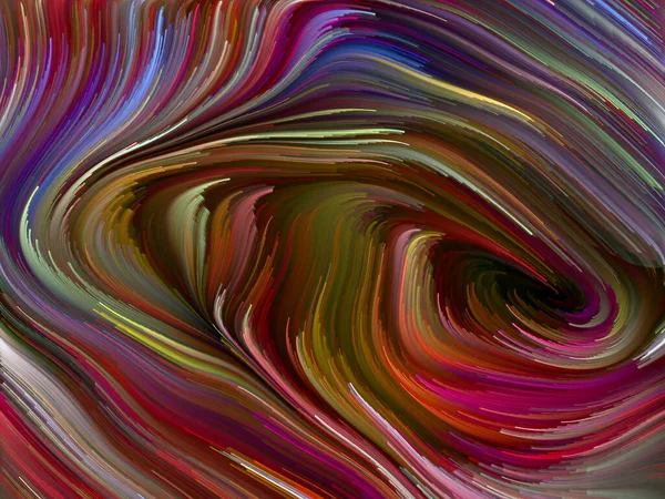 Color Swirl Serie Hintergrund Der Bunten Bewegung Spektraler Fasern Verbindung — Stockfoto