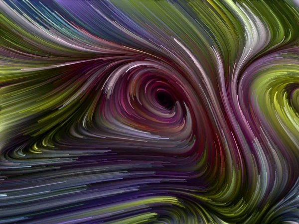 Color Swirl Series Design Made Colorful Motion Spectral Fibers Subject — Stock Photo, Image