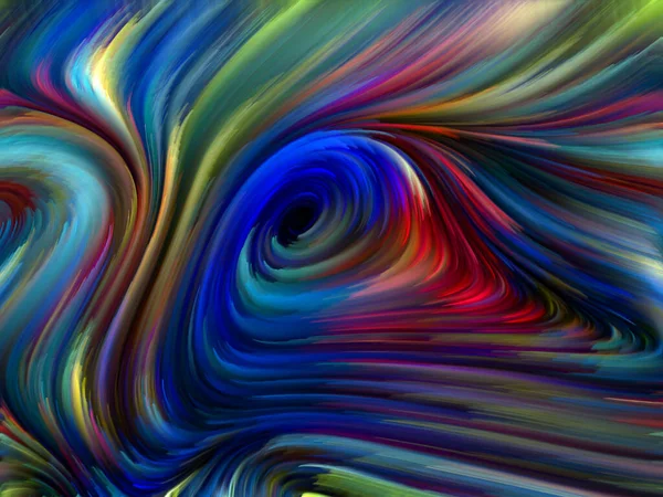 彩色漩涡系列 以生命 创造力和艺术为主题的光谱纤维五彩缤纷运动设计 用于想象力 科幻小说和创造力项目 — 图库照片