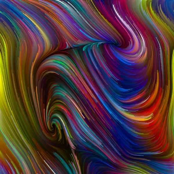 Seria Color Swirl Projektowanie Tła Kolorowego Ruchu Włókien Spektralnych Dla — Zdjęcie stockowe