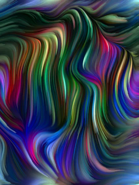 Colore Serie Turbinio Composizione Movimento Colorato Fibre Spettrali Opere Vita — Foto Stock