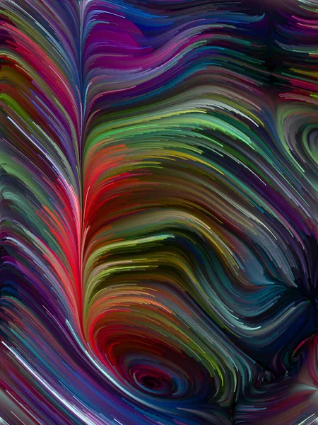 Color Swirl Series Backdrop Colorful Motion Spectral Fibers Projects Life — Stock Photo, Image