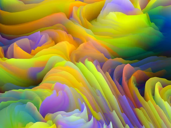 Serie Color Storm Illustrazione Onde Colorate Schiuma Virtuale Servire Sfondo — Foto Stock