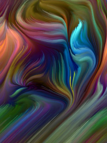 Color Swirl Series Background Composition Colorful Motion Spectral Fibers Subject — Stock Photo, Image