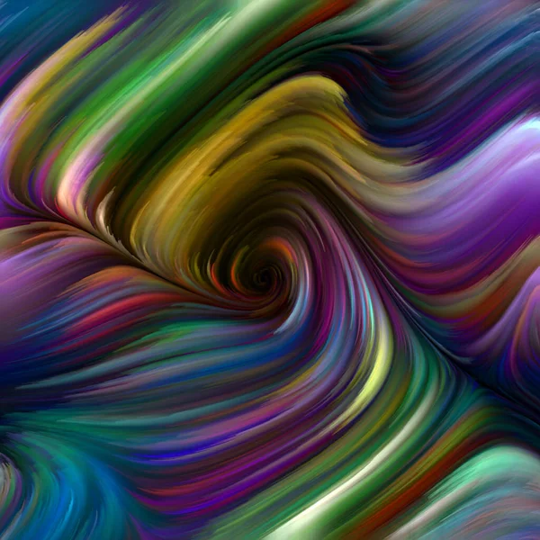 Série Color Swirl Arrangement Mouvement Coloré Des Fibres Spectrales Sur — Photo