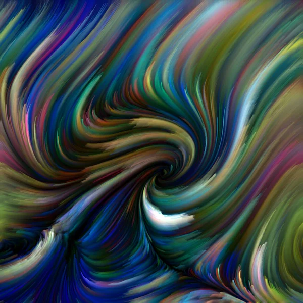 Kleur Swirl Serie Samenstelling Van Kleurrijke Beweging Van Spectrale Vezels — Stockfoto
