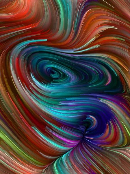 Серія Кольорових Вихорів Взаємодія Барвистого Руху Спектральних Волокон Життя Творчості — стокове фото