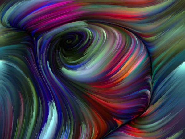 Color Swirl Serie Wechselspiel Bunter Bewegungen Spektraler Fasern Für Leben — Stockfoto