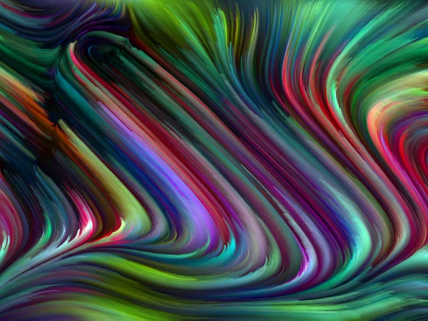 Kleur Swirl Serie Samenstelling Van Kleurrijke Beweging Van Spectrale Vezels — Stockfoto