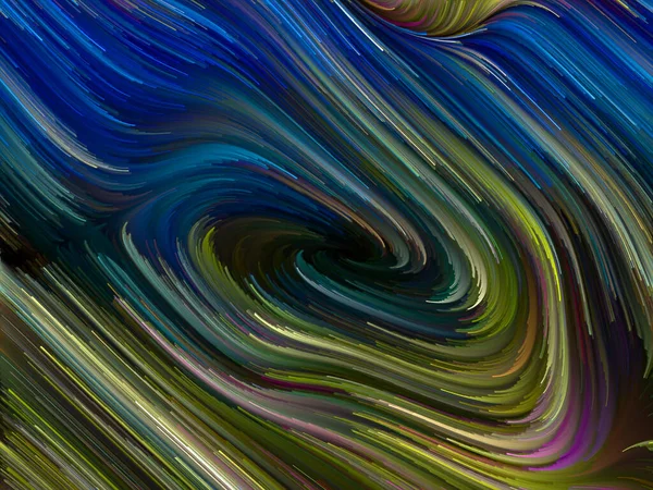 Colore Serie Turbinio Composizione Del Movimento Colorato Delle Fibre Spettrali — Foto Stock