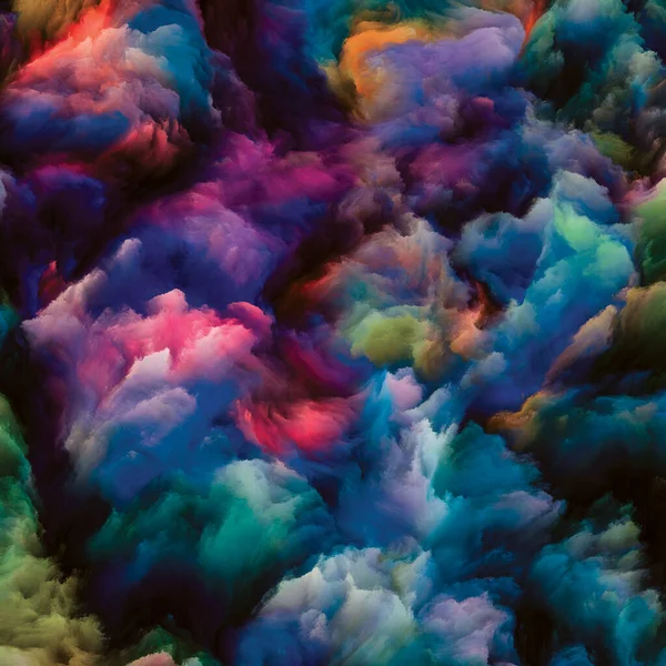 Серия Color Swirl Состав Красочного Движения Жидкой Краски Холсте Тему — стоковое фото