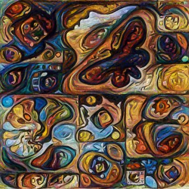 Kelebek Anıları serisi. Doğa, yaratıcılık ve sanat üzerine soyut resim tarzında yapılmış sanatsal çalışmaların parçaları.