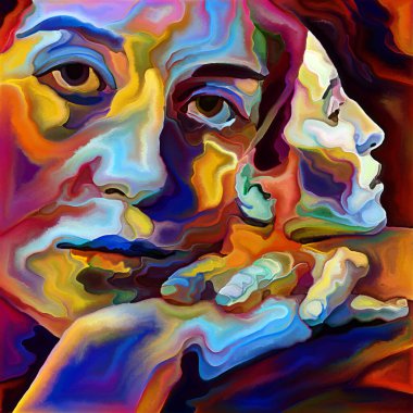 Inner Argument serisi. Ego, insan zihni, mistisizm, psikoloji, iç dünya, yaratıcılık, kendini ifade ve sanat konularındaki kadın yüzleri.