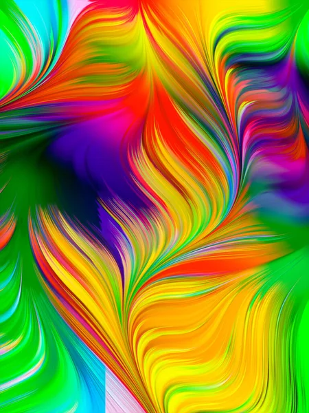 Paint Swirl Series Abstract Design Made Detailed Motion Paint Fibers — Stock Photo, Image