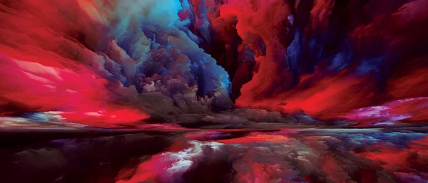 スペクトルランド 世界シリーズには登場しない 内側の生活 ドラマ アート デザインのプロジェクトに適した色 テクスチャ グラデーション雲の抽象的な配置 — ストック写真