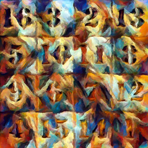 Kleurrijke Weergave Van Magische Vierkante Getallen Onderwerp Van Wiskunde Onderwijs — Stockfoto