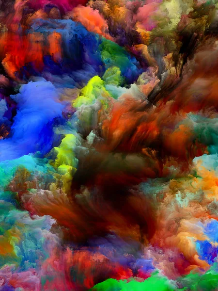 Paint Smoke Color Dream Series Backdrop Design Gradients Spectral Hues — Stock Photo, Image