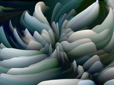 Çarpık yüzey. Boyutsal Dalga serisi. Dönen Renk Dokusunun bileşimi. Sanat, yaratıcılık ve tasarım konularında 3 boyutlu türbülans oluşturma