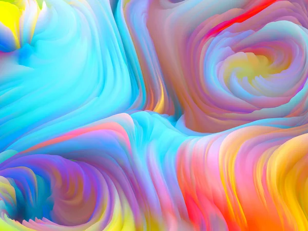 Seria Color Burza Rendering Abstrakcyjnej Pianki Kolorowe Służyć Jako Tapety — Zdjęcie stockowe