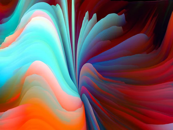 Serie Tormenta Color Representación Coloridas Crestas Pintura Virtual Para Servir —  Fotos de Stock