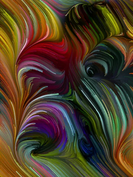 Série Color Swirl Design Feito Movimento Colorido Fibras Espectrais Para — Fotografia de Stock