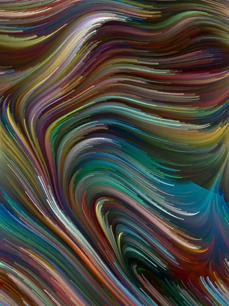 Série Color Swirl Composição Gráfica Movimento Colorido Das Fibras Espectrais — Fotografia de Stock
