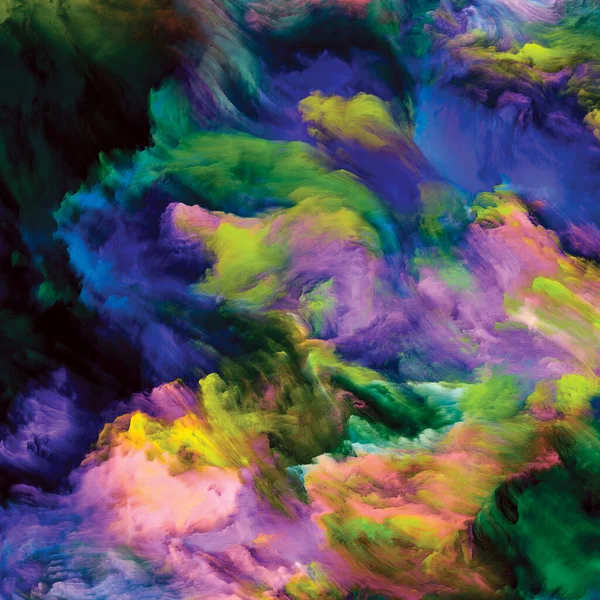 カラー ウォールシリーズ 創造性 芸術に関連するキャンバス上の液体塗料のカラフルな動きの相互作用 — ストック写真