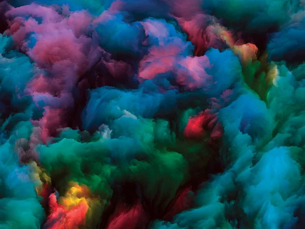 Серия Color Swirl Состав Красочного Движения Жидкой Краски Холсте Сочетании — стоковое фото