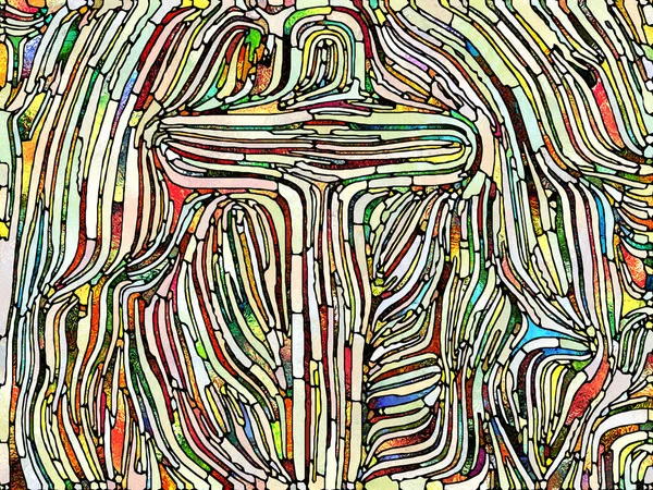 Сломанный Цвет Серия Unity Stained Glass Фон Рисунка Цветных Текстурных — стоковое фото