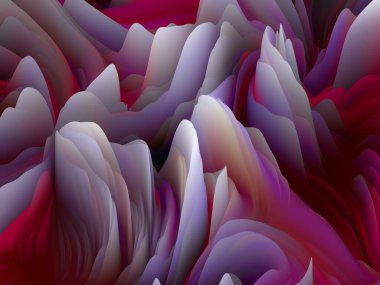 Dokunsal Matematik. Boyutsal Dalga serisi. Girdap Rengi Dokusunun soyut bileşimi. Sanat, yaratıcılık ve tasarım için uygun 3 boyutlu türbülans oluşturma