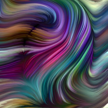 Renkli girdap serisi. Yaşam, yaratıcılık ve sanat metaforu olarak spektral liflerin renkli hareketlerinden oluşan tasarım.