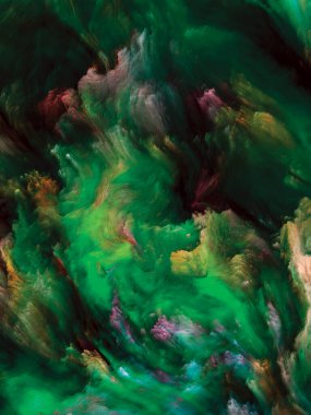 Renkli girdap serisi. Yaşam, yaratıcılık ve sanatla ilgili tuval üzerindeki sıvı boyanın renkli hareketlerinden oluşan soyut tasarım