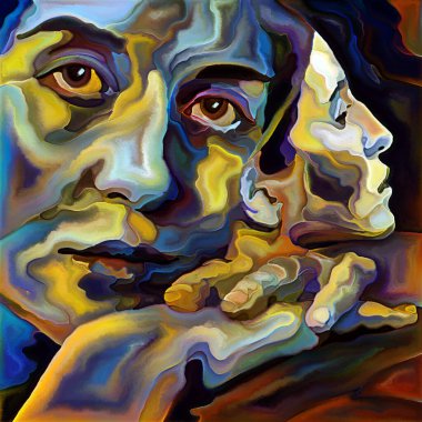 Inner Argument serisi. Ego, insan zihni, mistisizm, psikoloji, iç dünya, yaratıcılık, kendini ifade ve sanat konularındaki kadın yüzleri.