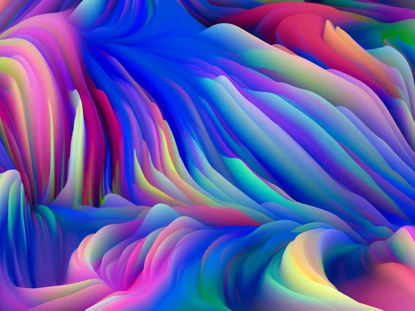 Surface Twist Dimensional Wave Series Abstract Background Made Swirling Color — Stock Photo, Image