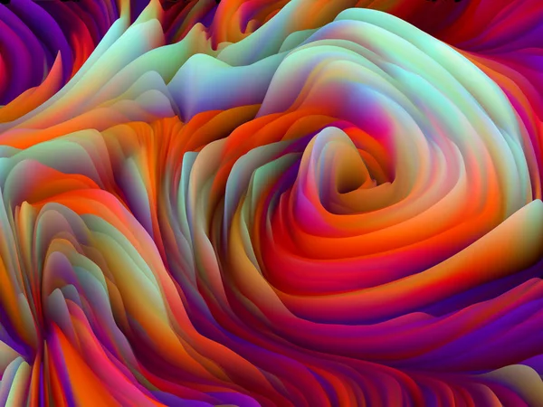 Tela Sines Serie Dimensional Wave Diseño Telón Fondo Swirling Color —  Fotos de Stock