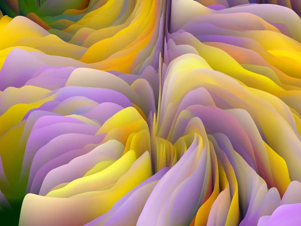 Skręt Powierzchniowy Seria Fal Wymiarowych Kompozycja Graficzna Wirującego Koloru Tekstury — Zdjęcie stockowe