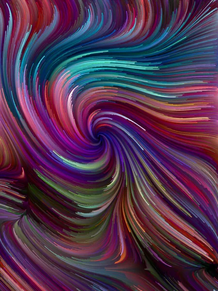 Color Swirl Serie Wechselspiel Bunter Bewegungen Spektraler Fasern Zusammenhang Mit — Stockfoto