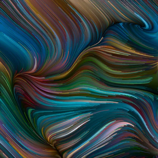 Kleur Swirl Serie Arrangement Van Kleurrijke Beweging Van Spectrale Vezels — Stockfoto