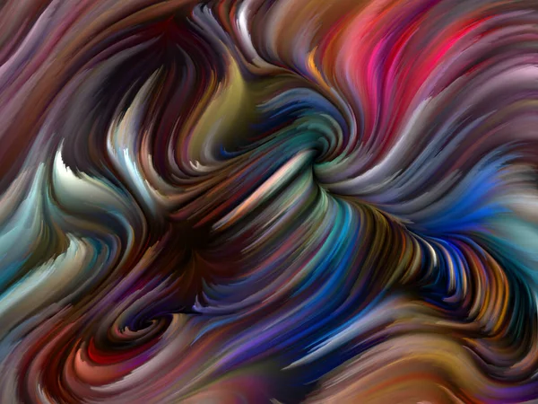 Color Swirl Serie Zusammensetzung Der Bunten Bewegung Spektraler Fasern Verbindung — Stockfoto