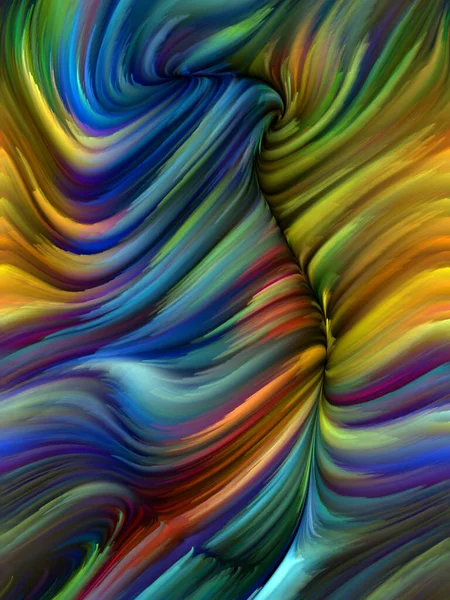 Seria Color Swirl Artystyczna Abstrakcja Barwnego Ruchu Włókien Spektralnych Temat — Zdjęcie stockowe