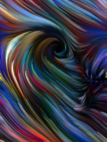 Color Swirl Serie Hintergrund Bestehend Aus Bunten Bewegungen Spektraler Fasern — Stockfoto