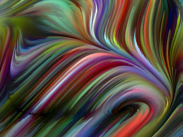 Seria Color Swirl Artystyczna Abstrakcja Barwnego Ruchu Włókien Spektralnych Temat — Zdjęcie stockowe