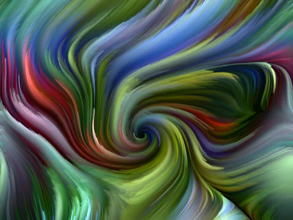 Série Color Swirl Imagem Movimento Colorido Fibras Espectrais Relevância Conceitual — Fotografia de Stock