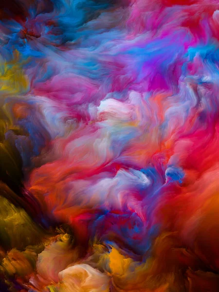 Color Swirl Series Design Composed Colorful Motion Liquid Paint Canvas — Stock Photo, Image