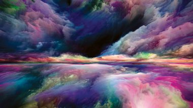 Çoklu Renkli Peyzaj. 