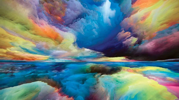 Gespensterland Seeing Never World Serie Abstrakte Anordnung Von Farben Texturen — Stockfoto