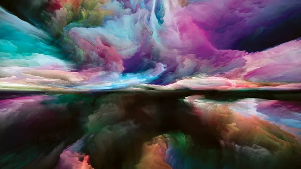 Paesaggio Dei Gradienti Serie Color Dreams Disposizione Creativa Vernice Texture — Foto Stock
