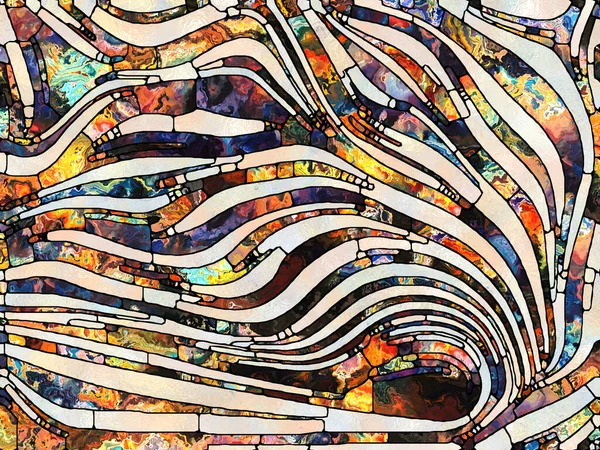 Сломанный Свет Серия Unity Stained Glass Дизайн Состоящий Фрагментов Цвета — стоковое фото